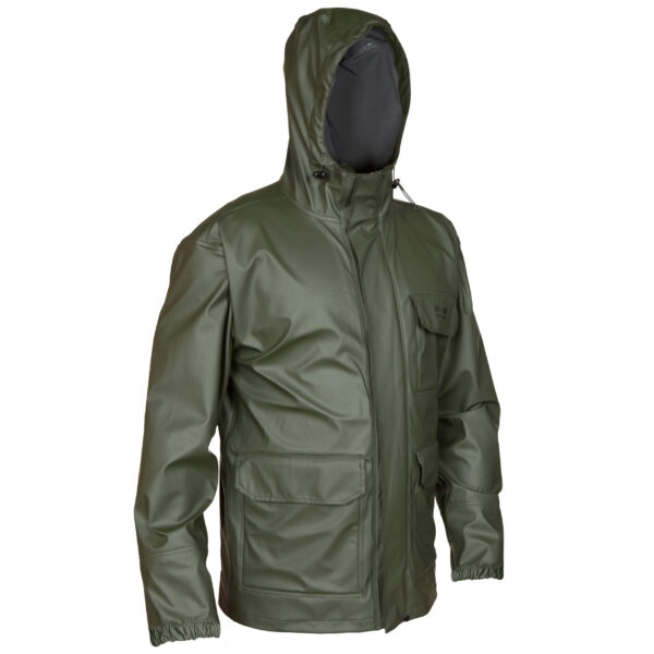 Ultimate Outdoor Protection: Durable Green Hard-Wearing Jacket for All Weather